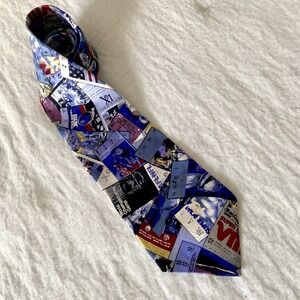 NFL‎ Team Silk Tie Super Bowl Tickets Mens Necktie Office Football Vintage